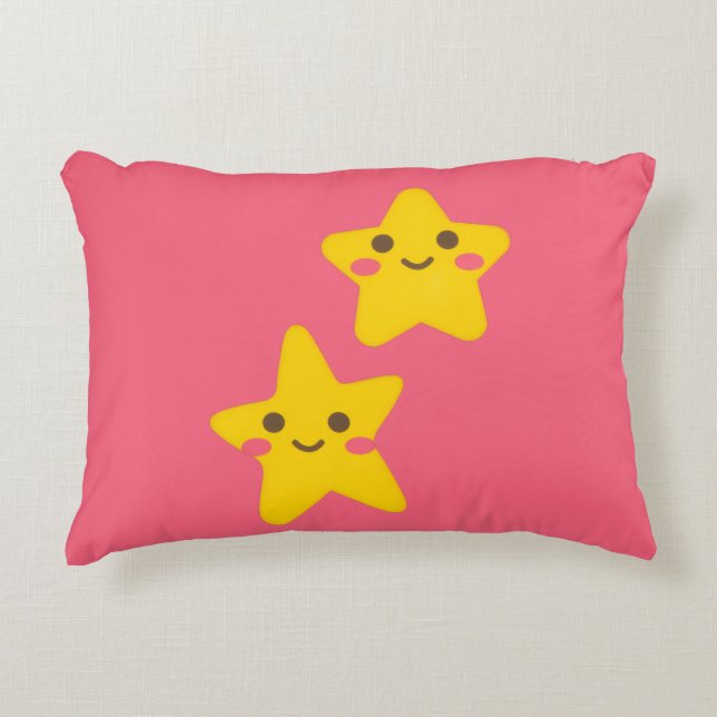 Smiling Stars Accent Pillow Kussen (Voorkant)
