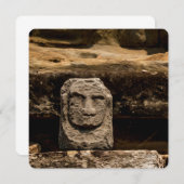 Smiling Stone Totem Cambodia Card (Voorkant / Achterkant)
