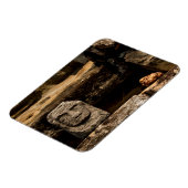 Smiling Stone Totem Cambodia Magnet - Rectangle (Côté Gauche)