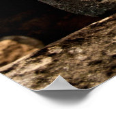 Smiling Stone Totem Cambodia Temple Art Poster (Coin)