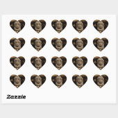 Smiling Stone Totem Heart Stickers (Feuille)