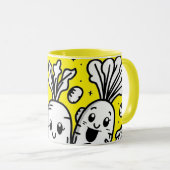 Smiling Veggies Coffee Mug (Devant droit)