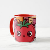 Smiling Veggies Coffee Mug Mok (Voorkant links)