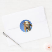 Smilingoaat Ronde Sticker (Envelop)
