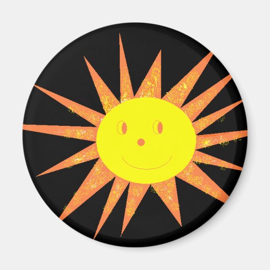 Smilling Sun magnet Magneet (Voorkant)