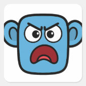 Smilo Angry Face sticker (Voorkant)