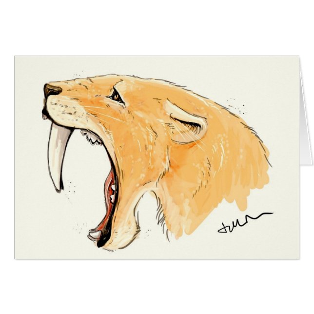 Smilodon Roar (Voorkant Horizontaal)