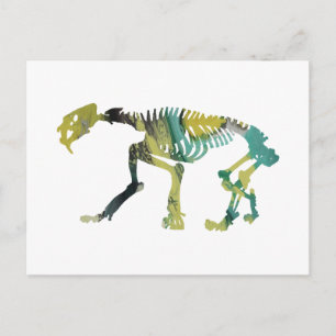 Smilodon skeleton briefkaart