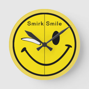 Smirk Smile Ronde Klok