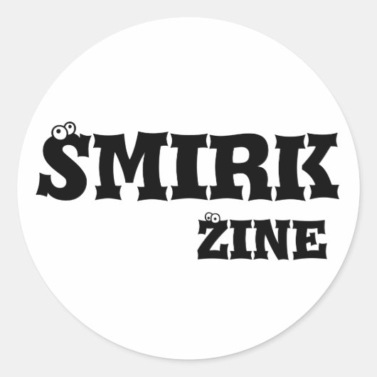 Smirk Zine kleine sticker (Voorkant)