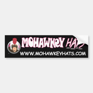 Smirkey Mohawkey Monkey bumper sticker