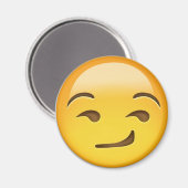 Smirking Face Emoji Magneet (Voorkant / Achterkant)
