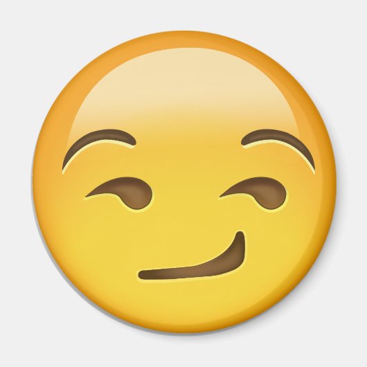 Smirking Face Emoji Magneet (Voorkant)