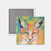 Smirking Fox Original Artwork Magnet (Recto/Verso)