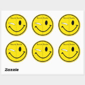 SmirkSmile Ronde Sticker (Vel)