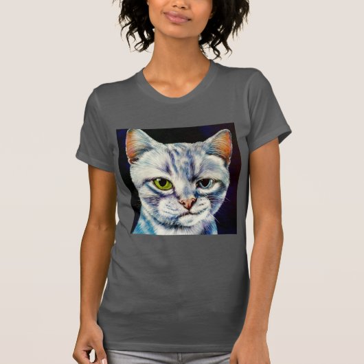 Smirky Cat T-shirt (Voorkant)