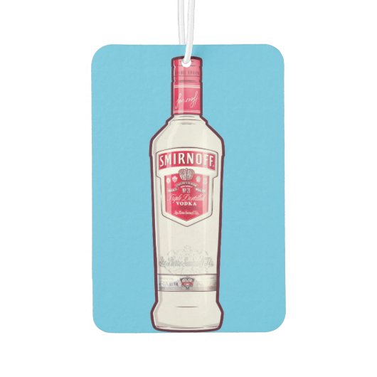 Smirnoff vodka fles luchtverfrisser (Achterkant)