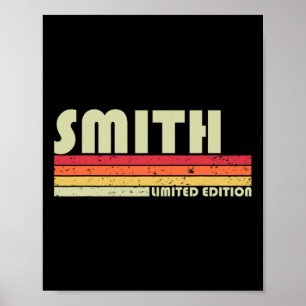 Smith Achternaam Funny Retro Vintage jaren 80 jare Poster