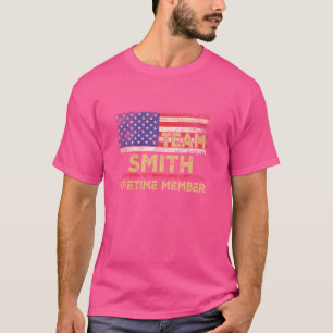 Smith Achternaam Shirt Team Smith Levenslang Lid