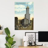 Smith Building Seattle 1915  Poster (Thuiskantoor)