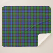 Smith Clan Scottish Tartan Pset Pattern Sherpa Deken (Voorkant (horizontaal))