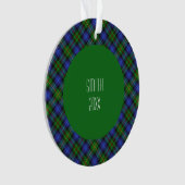 Smith Clan Tartan Scottish Pset Ornament (voorkant)