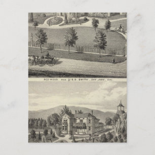 Smith, Evans residences Briefkaart