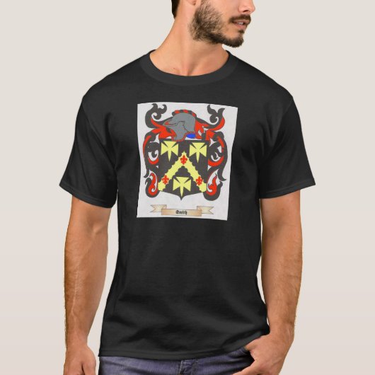 Smith Family Crest Heraldry Afbeelding om personal T-shirt (Voorkant)