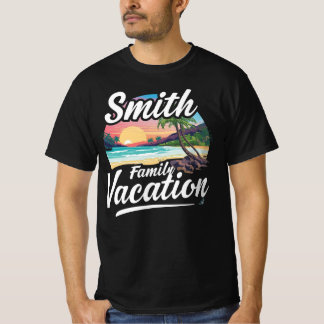 Smith Family Vacation Custom Travel Destination T-shirt