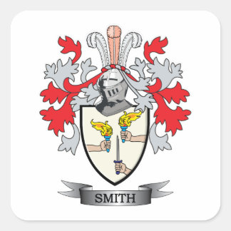 Smith-Ireland-Coat-of-Arms Vierkante Sticker