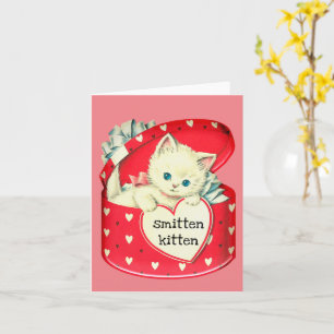 Smith Kitten Red en Roze Valentijn Kaart