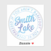Smith Lake Blue Waterverf Sticker (Vel)
