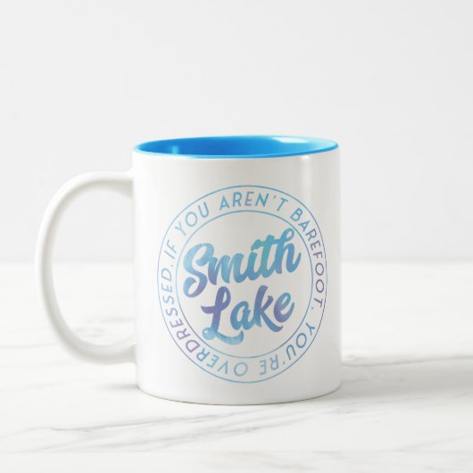 Smith Lake Waterverf Double Sided Mok (Links)