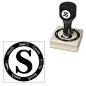 Smith Letter S Monogram Art Rubberstempel (Gestempeld)