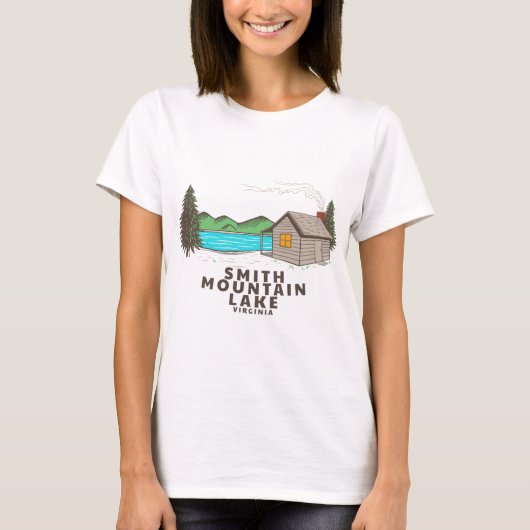 Smith Mountain Lake Cabin T-shirt (Voorkant)
