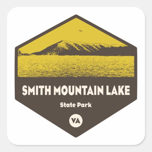 Smith Mountain Lake State Park Vierkante Sticker (Voorkant)
