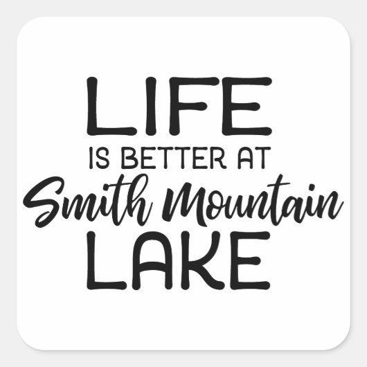 Smith Mountain Lake Vierkante Sticker (Voorkant)