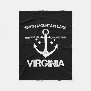 Smith mountain lake virginia grappige vissen kampe fleece deken