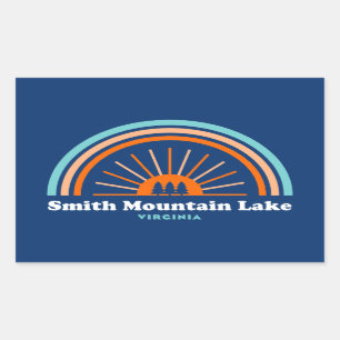 Smith Mountain Lake Virginia Rainbow Rechthoekige Sticker