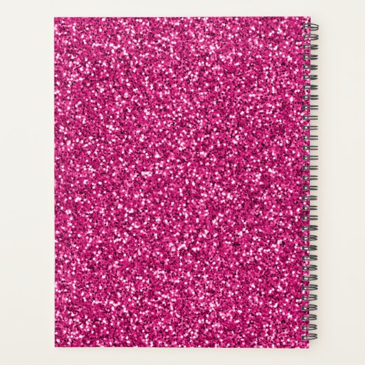 Smith Pink Glitter Planner (Achterkant)