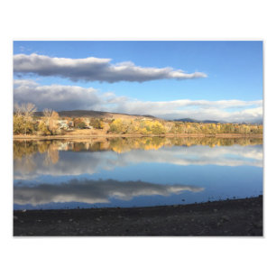 Smith Reservoir Reflecties Foto Afdruk