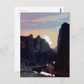 Smith Rock bij Sunset Briefkaart (Voorkant / Achterkant)