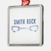 Smith Rock climing Quickdraw Metalen Ornament (Links)