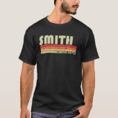 SMITH Surname Funny Retro 80-90-jarige verjaardag T-shirt (Voorkant)