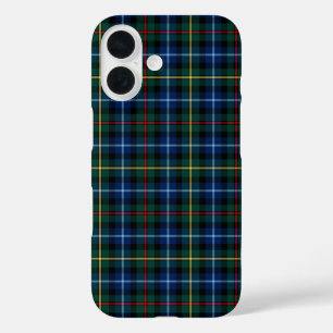 Smith Tartan Blue, Green and Black Pset iPhone 16 Hoesje