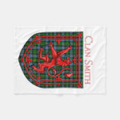 Smith Tartan Scottish Plaid Lion Rampant Fleece Deken (Voorkant (Horizontaal))