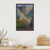 Smith Tower - Seattle, Washington Affiche de voyag (Cuisine)