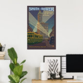Smith Tower - Seattle, Washington Affiche de voyag (Bureau à domicile)