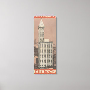 Smith Tower, Seattle's Observatory Canvas Afdruk