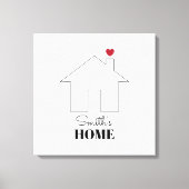 Smith's Home with Heart Canvas Afdruk (Voorkant)